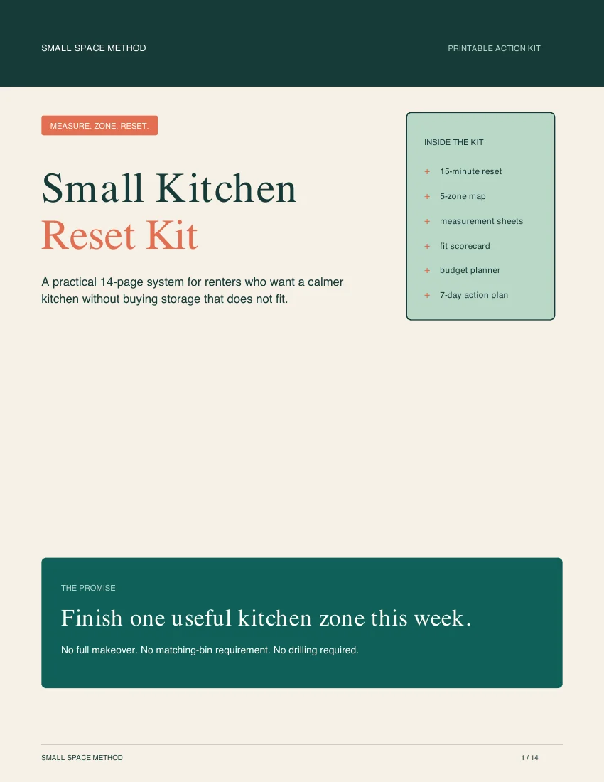 Small Kitchen Reset Kit cover