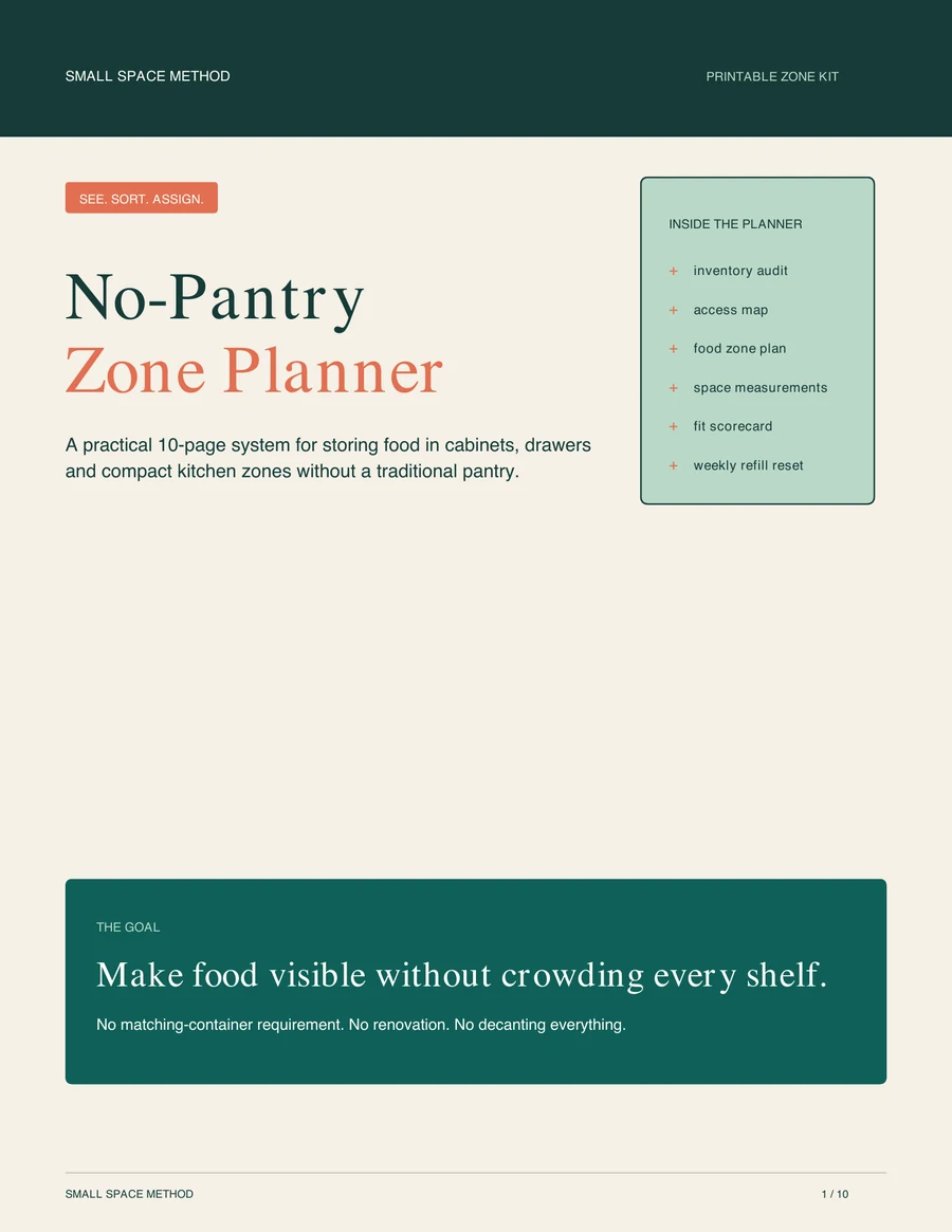 No-Pantry Zone Planner cover